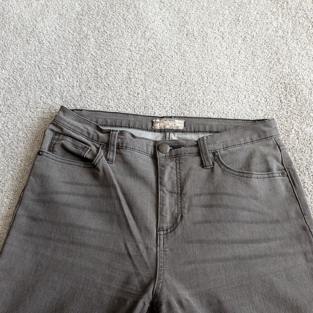 🌼B2G1🌼 Free People Gray Straight Jeans - Picture 3 of 7